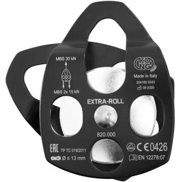 Kong Extra Roll Tactical Siyah Tek Makaralı Alüminyum Makara EN 12278 13 mm Halat 82000NP00KK