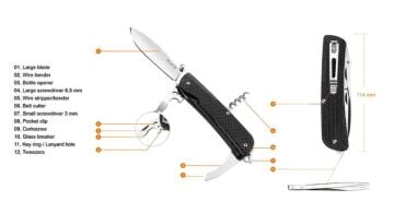 RUIKE LD21-B FONKSİYONEL ÇAKI