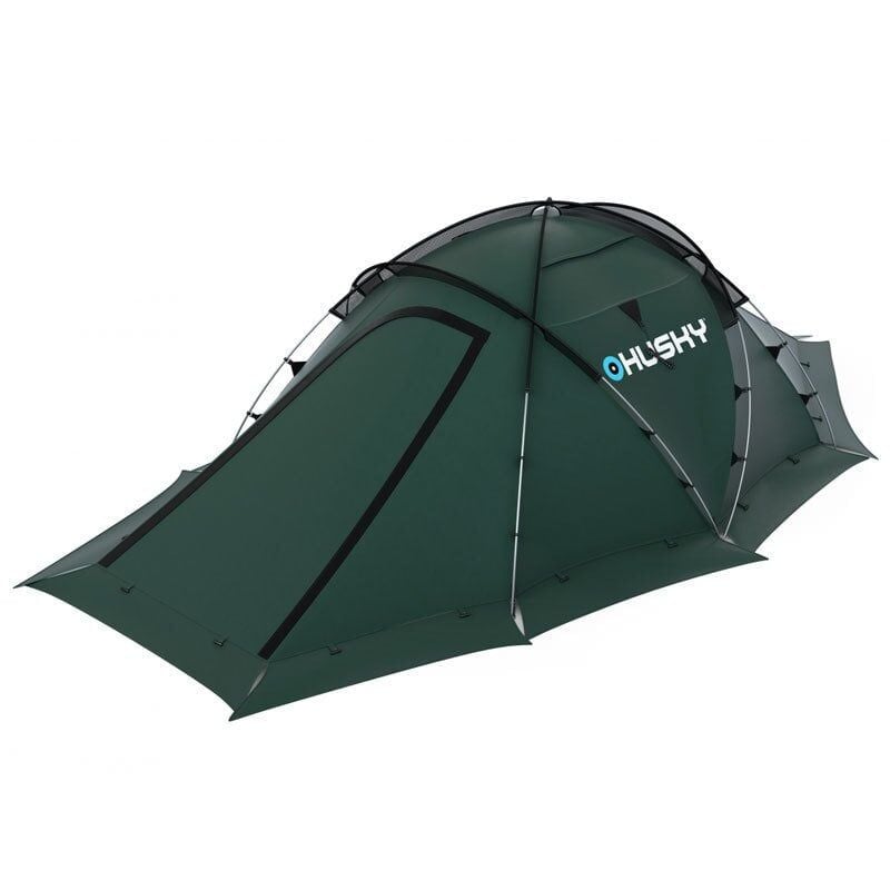 Husky Fighter 3+1 Kişilik 5 Mevsim Kar Etekli Çadır YEŞİL MZ