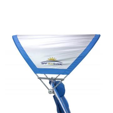 Gci Outdoor SunShade 4 Kademeli Güneşlikli Katlanır Plaj Sandalyesi Mavi