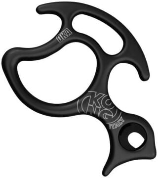 Kong OKA Siyah Canyoning İniş Cihazı Alüminyum EN 15151-2 7,8–12,7 mm Halat 80508N400KK