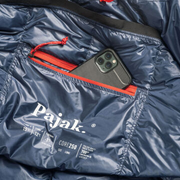 PAJAK Core 250 Regular Lacivert Ultralight -1 Derece 420 Gr 700 Fill RDS Ördek Tüyü Uyku Tulumu EN13537