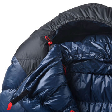 PAJAK Core 400 Short Lacivert Ultralight -24 Derece 760 Gr 700 Fill RDS Ördek Tüyü Uyku Tulumu EN13537