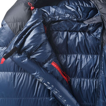 PAJAK Core 400 Short Lacivert Ultralight -24 Derece 760 Gr 700 Fill RDS Ördek Tüyü Uyku Tulumu EN13537