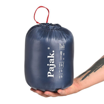 PAJAK Core 400 Regular Lacivert Ultralight -24 Derece 800 Gr 700 Fill RDS Ördek Tüyü Uyku Tulumu EN13537