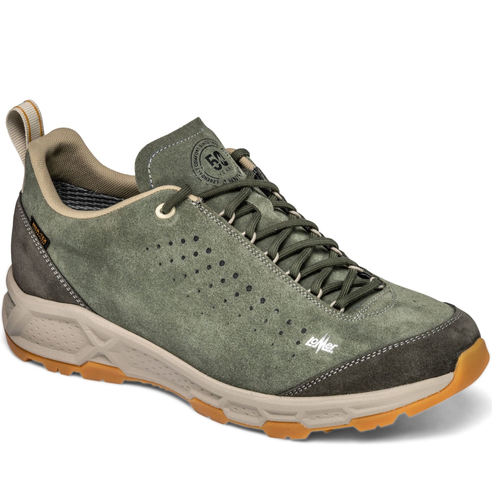 Lomer Italy Levico MTX Waterproof Vibram Taban Deri Erkek Ayakkabı Birch/Catfish