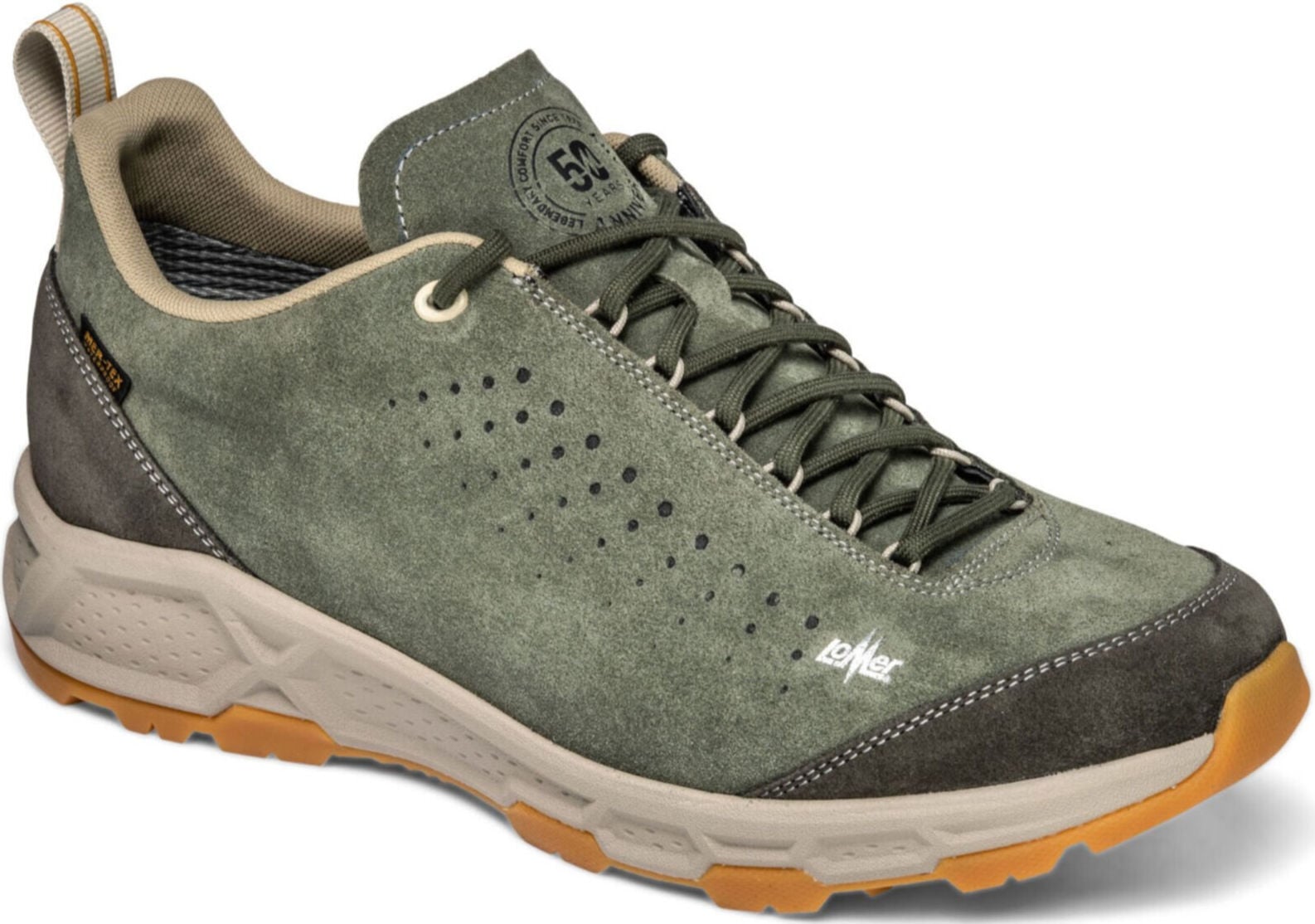 Lomer Italy Levico MTX Waterproof Vibram Taban Deri Erkek Ayakkabı Birch/Catfish