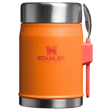 Stanley Klasik Paslanmaz Çelik Yemek Termosu Kaşıklı 0,40 LT Turuncu