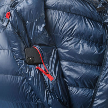 PAJAK Core 550 Long Lacivert Ultralight -9 Derece 975 Gr 700 Fill RDS Ördek Tüyü Uyku Tulumu EN13537