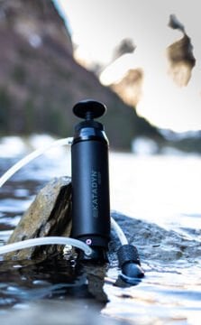 Katadyn Switzerland Pocket Water Filter Seramik Filtreli El Pompalı Outdoor Askeri Afet Su Filtresi Arıtma Sistemi Black Edition