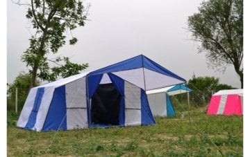 İcten Kurmalı Aile Tipi 8 Kişilik Çadır 2 Oda 1 Salon