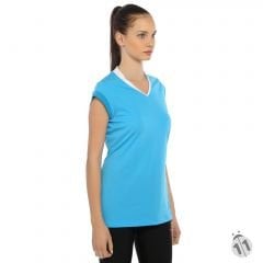 Gore-Tex Bayan Turkuaz ProDryFit Outdoor, Koşu, Fitness Tişört