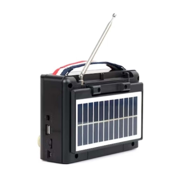 KBroad KTF-1428 Solar Güneş Enerjili Kamp Radyosu/El Feneri/Hoparlör