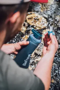 Katadyn Switzerland BeFree Filter ActiveCarbon 1.0L Black Edition Ultralight Katlanabilir Askeri Outdoor Koşu Afet  Su Filtresi Filtrasyon Sistemi