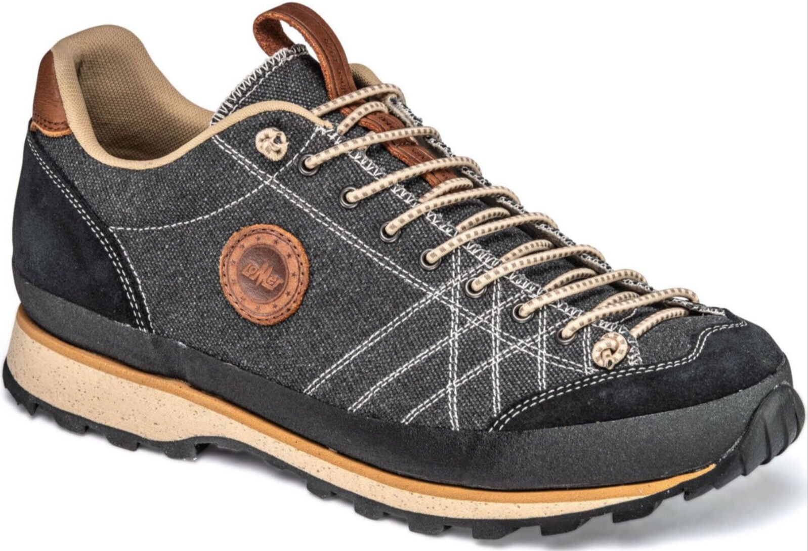 Lomer Italy Bio Naturale Canvas Vibram Full Çarşaklı Erkek Ayakkabı Black Siyah