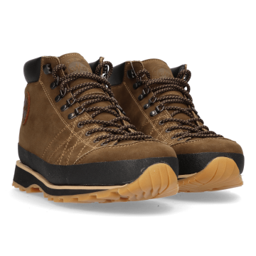 Lomer Italy Bio Naturale Premium Mid MTX Waterproof Vibram Full Çarşak Deri Erkek Bot Brown Bomber