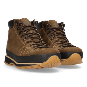 Lomer Italy Bio Naturale Premium Mid MTX Waterproof Vibram Full Çarşak Deri Erkek Bot Brown Bomber