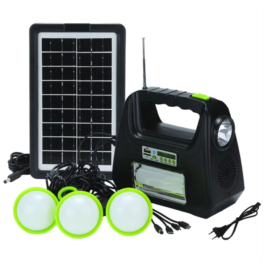 Dt-9015b Dat Güneş Enerjisi Sistemi 3 Ampüllü Solar Aydınlatma Kiti, Powerbank