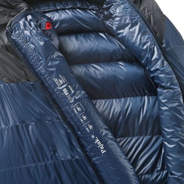 PAJAK Core 950 Long Lacivert Ultralight -39 Derece 1520 Gr 700 Fill RDS Ördek Tüyü Uyku Tulumu EN13537