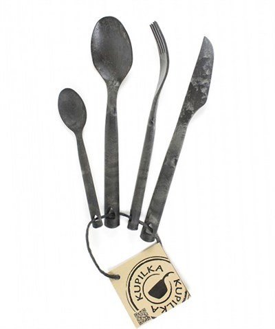Kupilka Cutlery Çatal Bıçak Seti Siyah