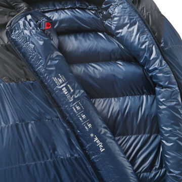 PAJAK Core 950 Long Lacivert Ultralight -39 Derece 1520 Gr 700 Fill RDS Ördek Tüyü Uyku Tulumu EN13537