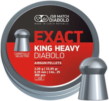 Jsb Exact King Heavy 25 6.35mm Havalı Saçma