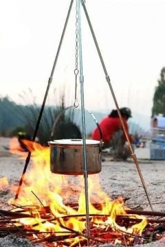 Naturehike ZJ01 Teleskopik 3 Ayaklı Tripod [ Ateş Askısı ]