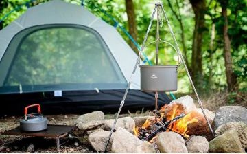 Naturehike ZJ01 Teleskopik 3 Ayaklı Tripod [ Ateş Askısı ]