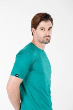 Woolona Notus Koyu yeşil Tişört %100 Yün Termal