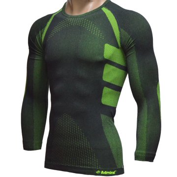 ThermoExtreme  DryActive Performans Admrl Siyah Yeşil Uzun Kol Termal İçlik