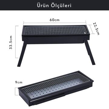 Madfox Cookout Portatif Katlanır BBQ Mangal