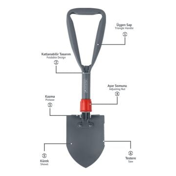 Orcamp Terra XL Kazma Kürek Seti