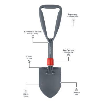 Orcamp Terra XL Kazma Kürek Seti