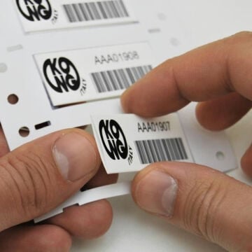 Kong Rope ID Isıyla Daralan Halat Kimlik Etiketi CODE 39 Barkodlu 9V0000058KK