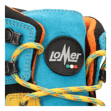 Lomer Italy Badia II High MTX Suede Waterproof Vibram Süet Deri Bot Soleil/Turquois (Yarı Otomatik Krampon Uyumlu)