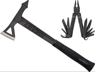 LEATHERMAN REBAR® ve Estwing EB-REBARC Pro-Pack EBTA Tomahawk Balta