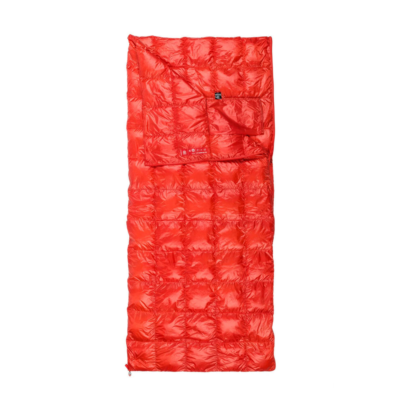 PAJAK Quest Blanket Light Universal Kırmızı Ultralight -4 Derece 550 Gr 700 Fill RDS Ördek Tüyü Uyku Tulumu EN13537