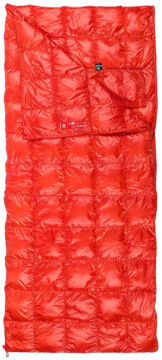 PAJAK Quest Blanket Light Universal Kırmızı Ultralight -4 Derece 550 Gr 700 Fill RDS Ördek Tüyü Uyku Tulumu EN13537