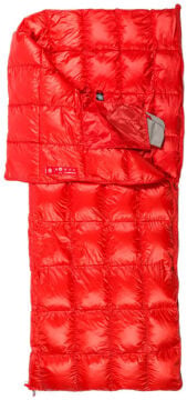 PAJAK Quest Blanket Pro Universal Kırmızı Ultralight -15 Derece 750 Gr 700 Fill RDS Ördek Tüyü Uyku Tulumu EN13537