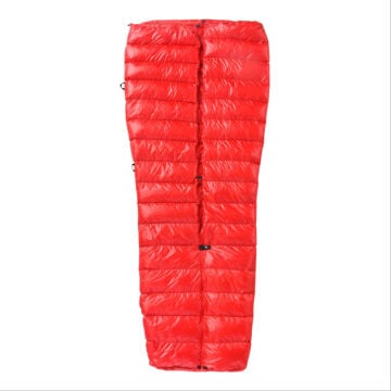PAJAK Quest Quilt Universal Kırmızı Ultralight 5 Derece 485 Gr 700 Fill RDS Ördek Tüyü Uyku Tulumu EN13537