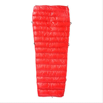 PAJAK Quest Quilt Universal Kırmızı Ultralight 5 Derece 485 Gr 700 Fill RDS Ördek Tüyü Uyku Tulumu EN13537