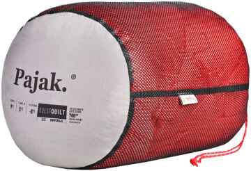 PAJAK Quest Quilt Universal Kırmızı Ultralight 5 Derece 485 Gr 700 Fill RDS Ördek Tüyü Uyku Tulumu EN13537