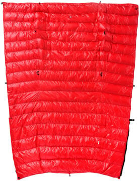 PAJAK Quest Quilt Universal Kırmızı Ultralight 5 Derece 485 Gr 700 Fill RDS Ördek Tüyü Uyku Tulumu EN13537