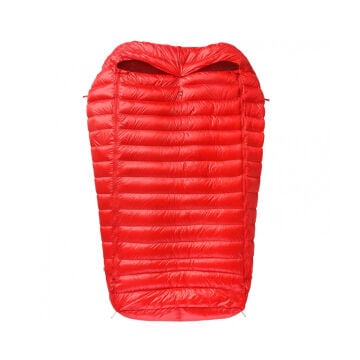 PAJAK Quest 4TWO Universal Kırmızı Ultralight 5 Derece 1100 Gr 700 Fill RDS Ördek Tüyü Çift Kişilik Uyku Tulumu EN13537