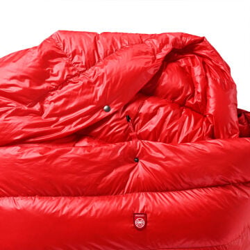 PAJAK Quest 4TWO Universal Kırmızı Ultralight 5 Derece 1100 Gr 700 Fill RDS Ördek Tüyü Çift Kişilik Uyku Tulumu EN13537