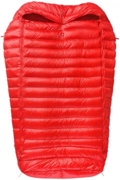 PAJAK Quest 4TWO Universal Kırmızı Ultralight 5 Derece 1100 Gr 700 Fill RDS Ördek Tüyü Çift Kişilik Uyku Tulumu EN13537