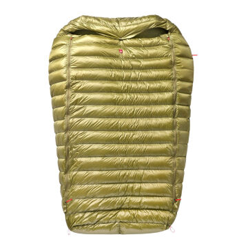 PAJAK Quest 4TWO Universal Zeytin Yeşili Ultralight 5 Derece 1100 Gr 700 Fill RDS Ördek Tüyü Çift Kişilik Uyku Tulumu EN13537
