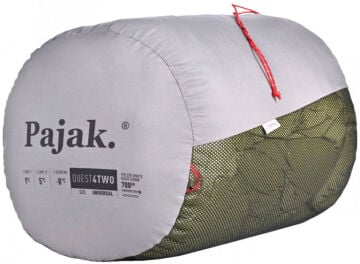 PAJAK Quest 4TWO Universal Zeytin Yeşili Ultralight 5 Derece 1100 Gr 700 Fill RDS Ördek Tüyü Çift Kişilik Uyku Tulumu EN13537