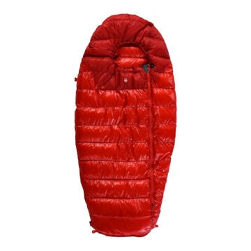 PAJAK Quest Wolf Junior Kırmızı Ultralight 0 Derece 380 Gr 700 Fill RDS Ördek Tüyü Çocuk Uyku Tulumu EN13537