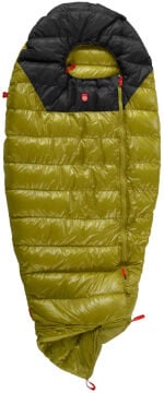 PAJAK Quest Wolf Junior Zeytin Yeşili-Siyah Ultralight 0 Derece 380 Gr 700 Fill RDS Ördek Tüyü Çocuk Uyku Tulumu EN13537